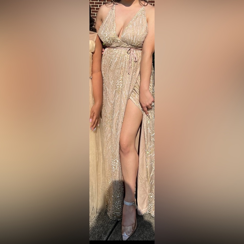 Gold dress